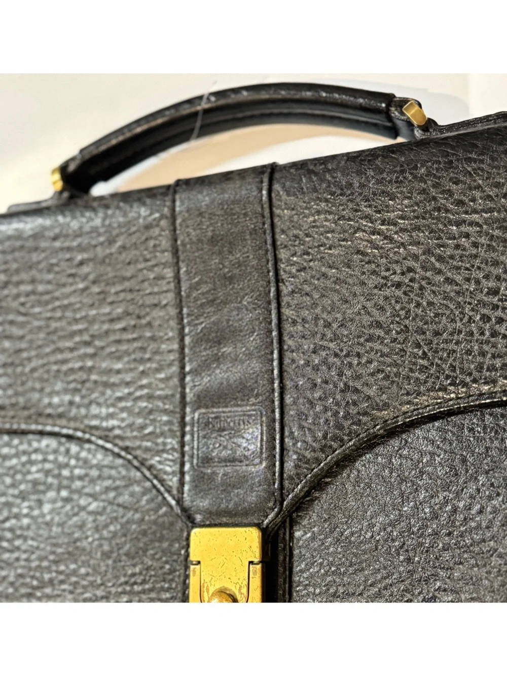 Burberry Black Leather Briefcase